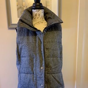 Tweed Old Navy puffer vest